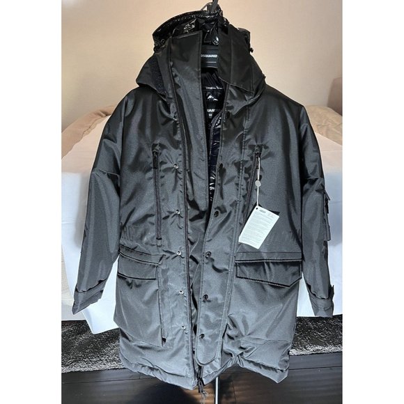 DSQUARED2 Mens Technical Double-Layered Jacket Size 50 L S74AA0171 S49764 900 NW - Picture 2 of 16